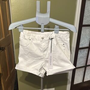 Workshop Republic Clothing White Jean Shorts Distressed Summer